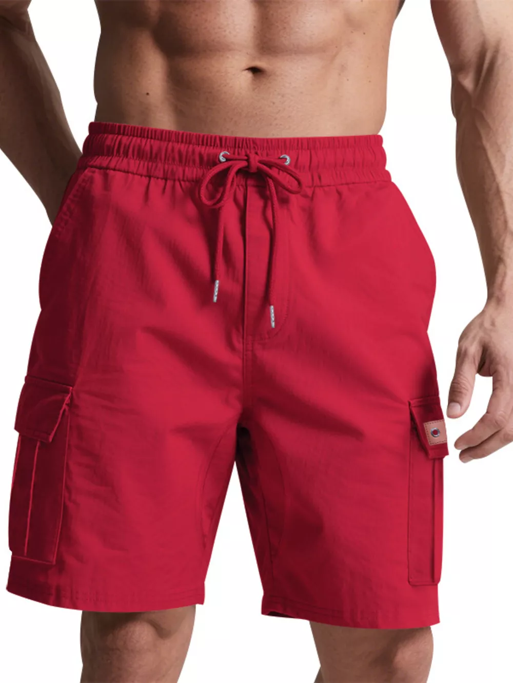 Men's Full Size Cargo Shorts with Drawstring Plus Size, image 3