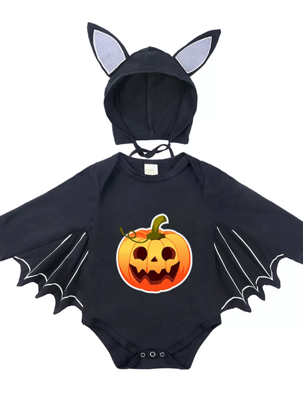 Children's Halloween Bat Bodysuit & Hat Costume Set, image 28
