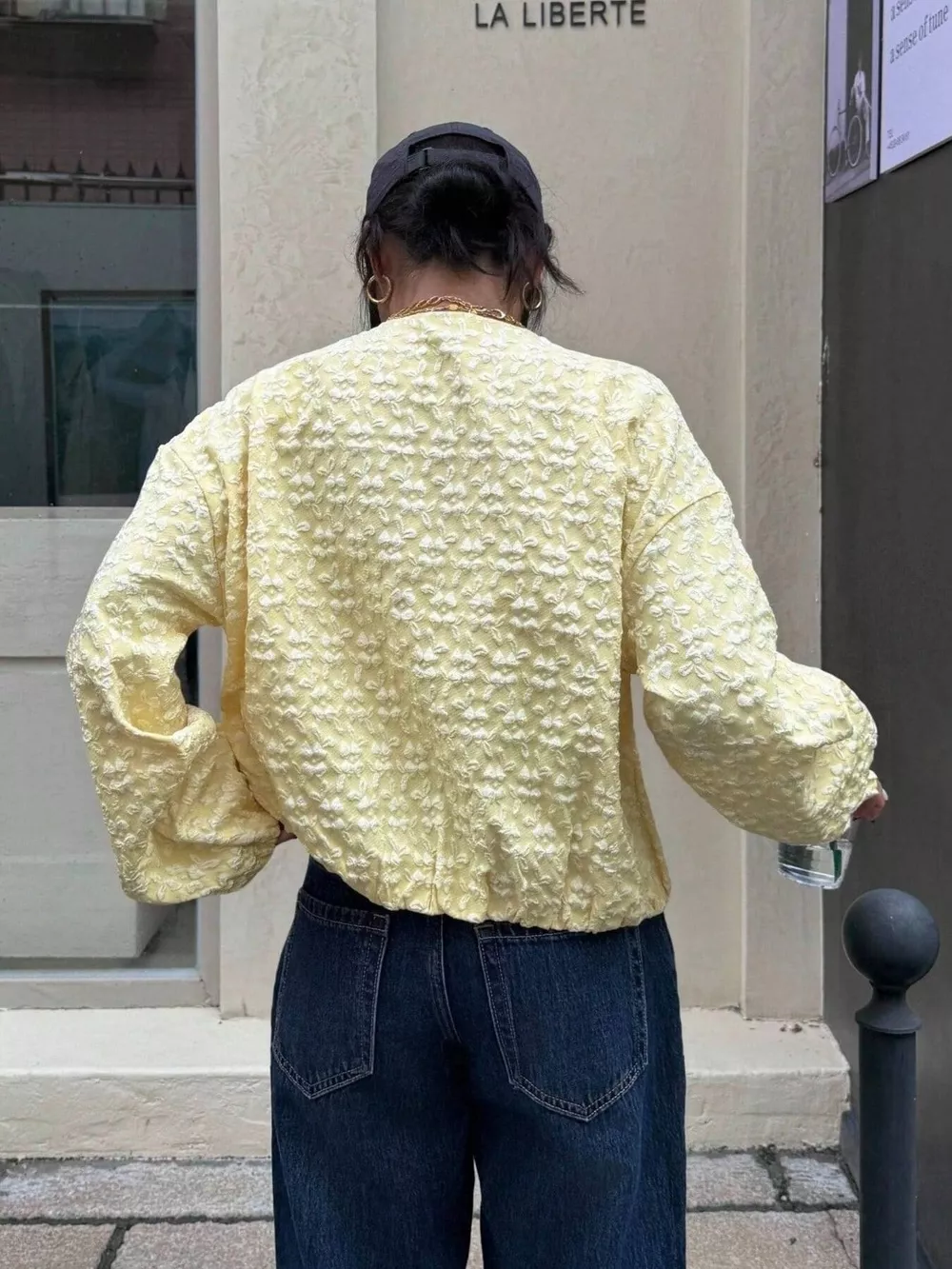 Textured Zip Up Jacket, image 5