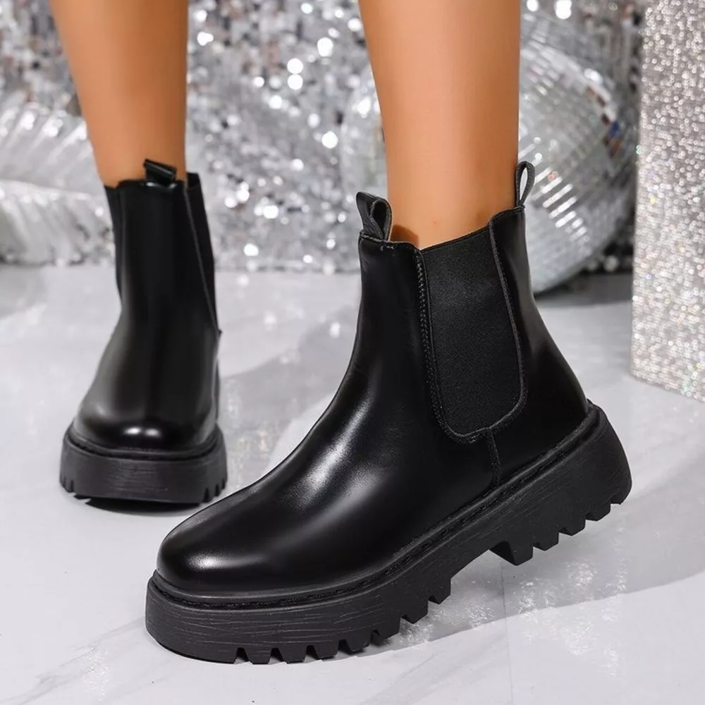 Round Toe Platform Boots, image 3