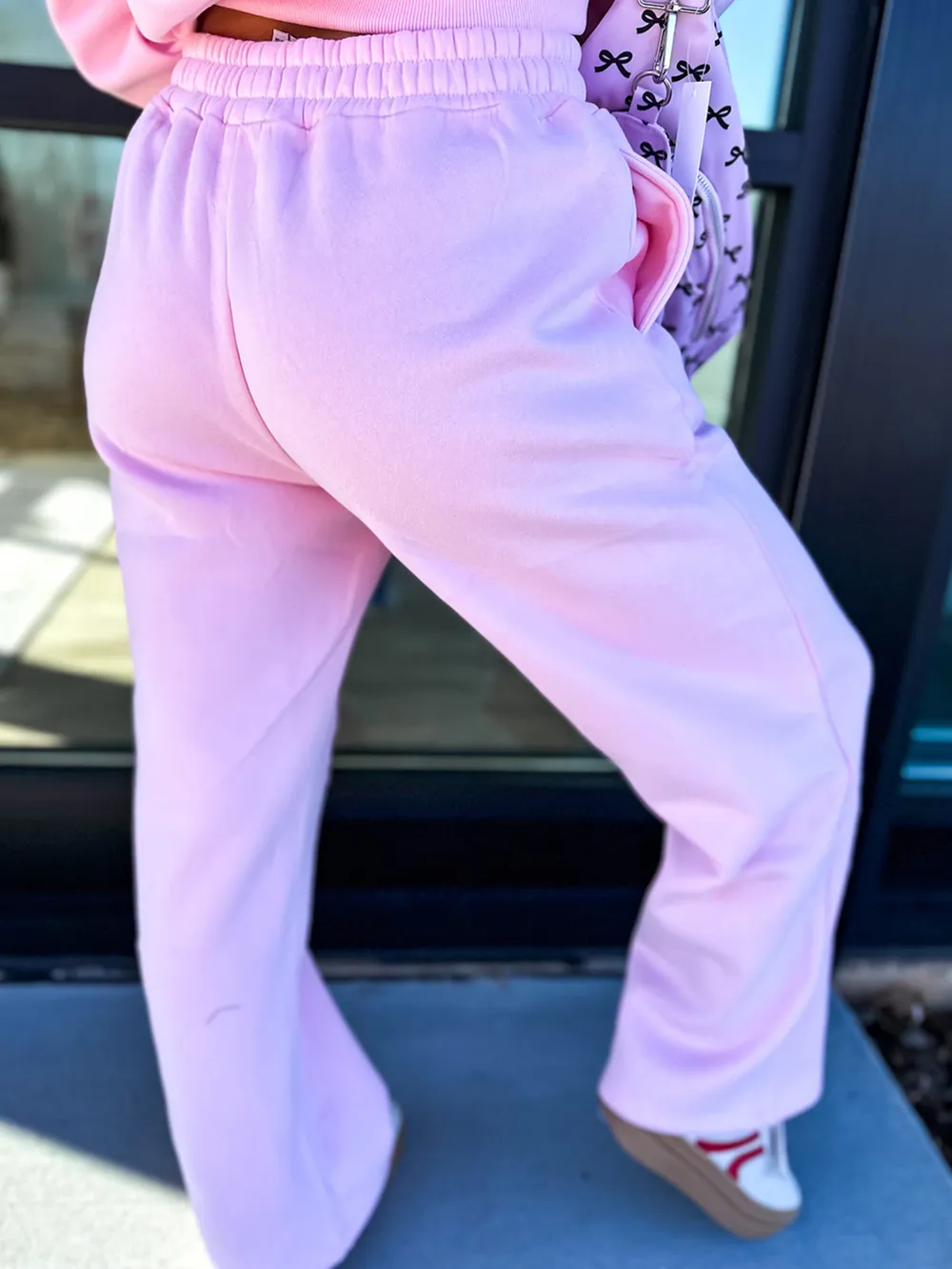 Round Neck Heart Top and Pants Set, image 3