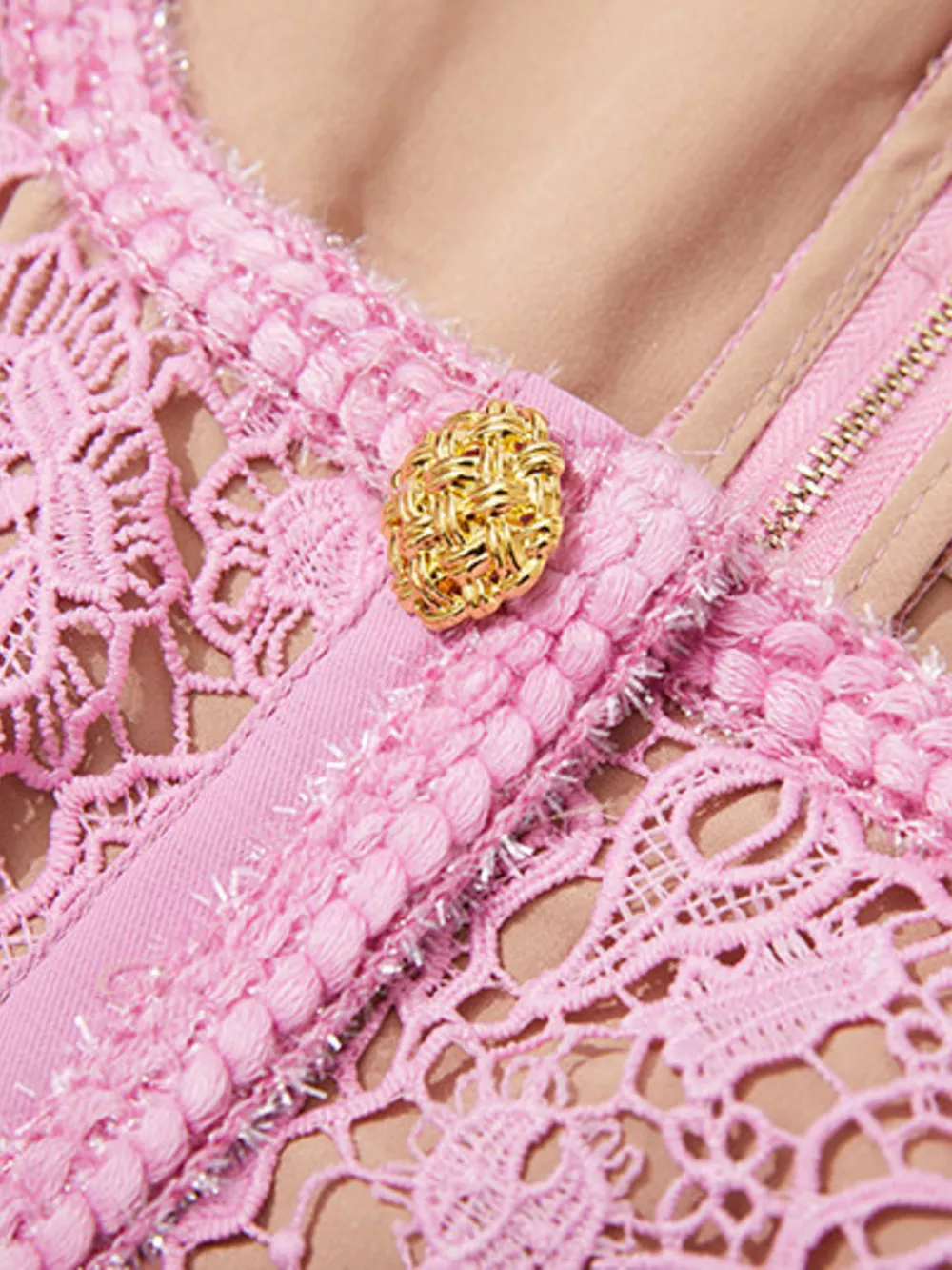 Lace Button-Up Midi Dress, image 20