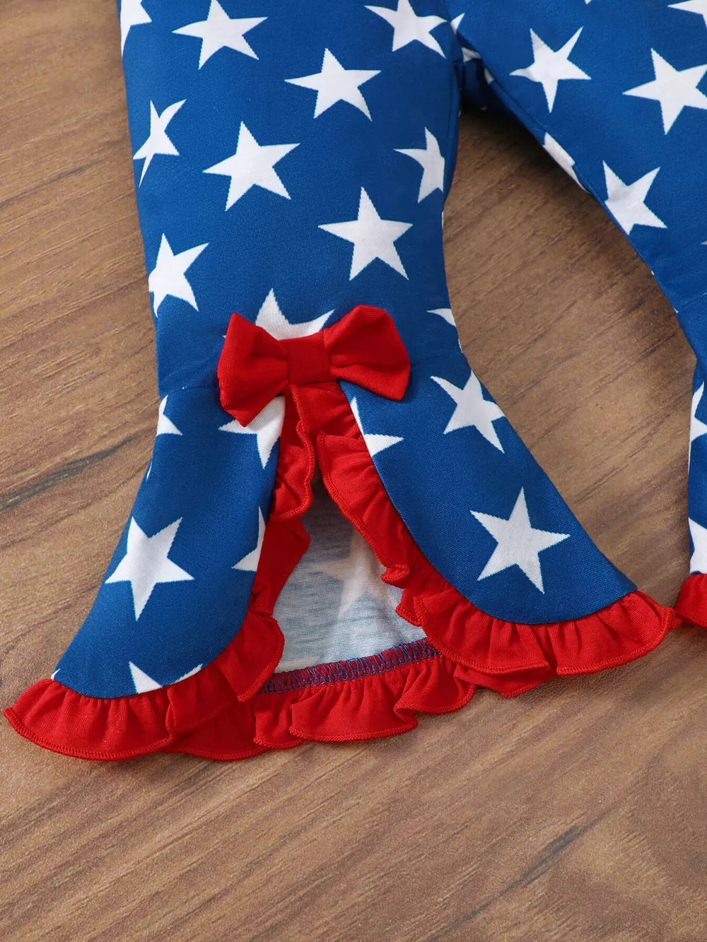 Children's Patriot Letter Bodysuit and Flare Pants 4 Piece Set, image 4