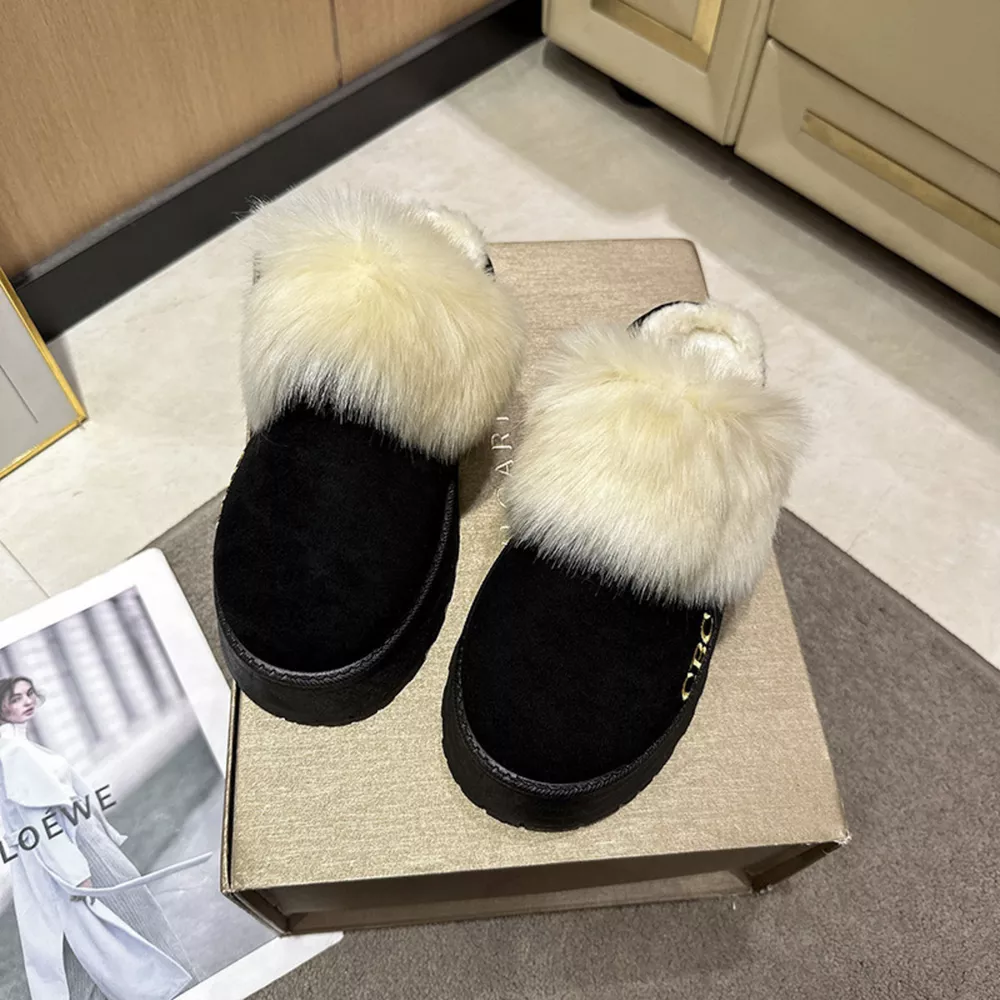 Furry Platform Slippers, image 8