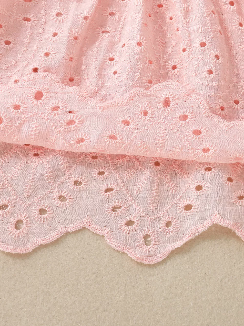 Children's Eyelet Embroidered Ruffled Top and Shorts Set, image 8