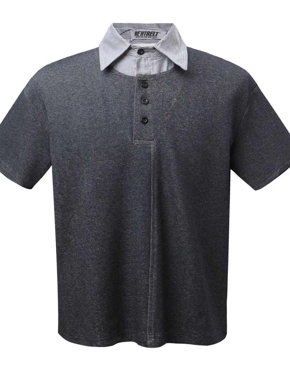 Men's Button Detail Short Sleeve Polo