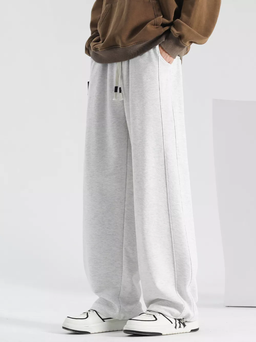 Men's Plus Size Casual Loose-Fit Drawstring Pants, image 6