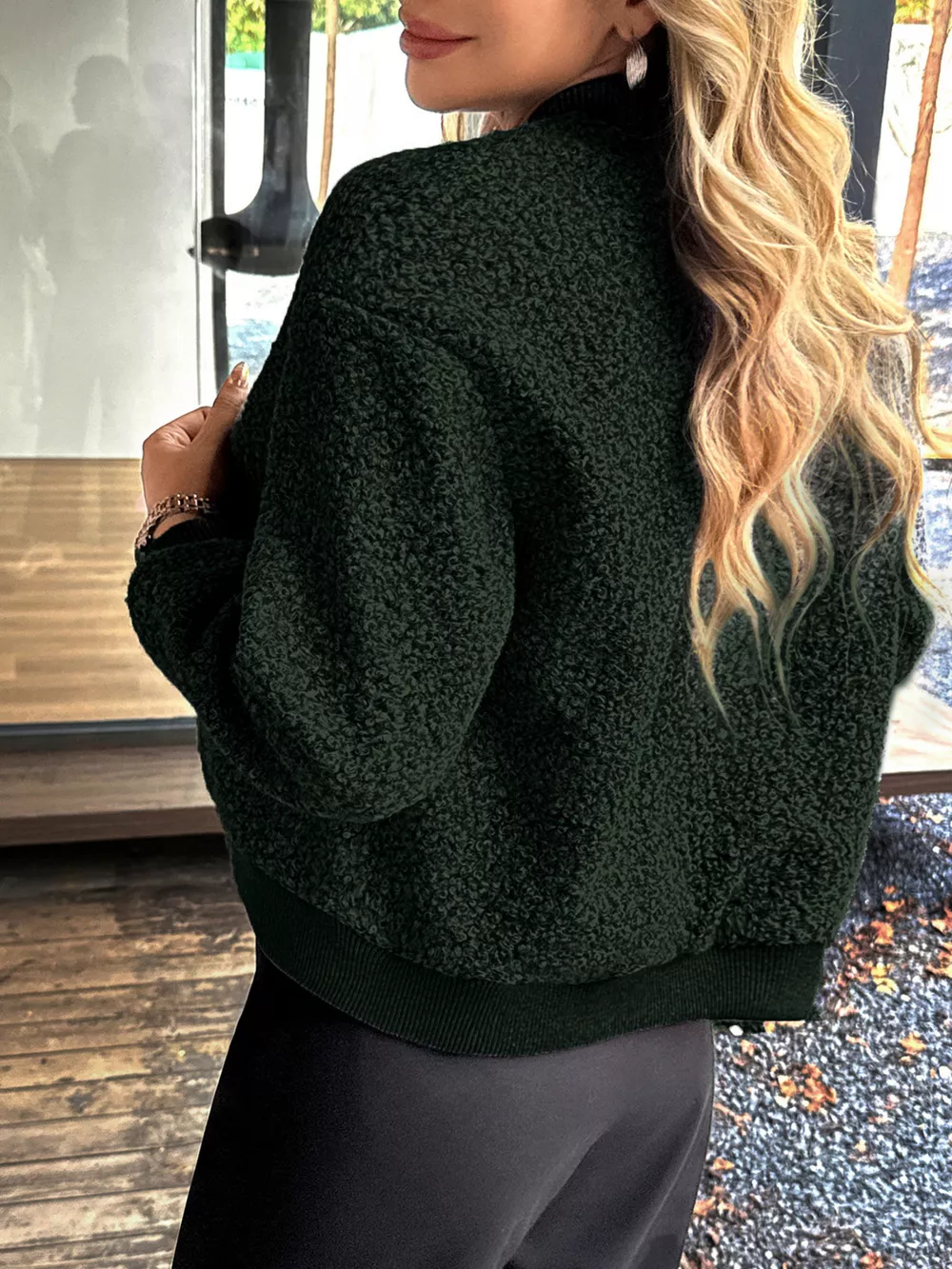 Snap Down Dropped Shoulder Jacket, image 13