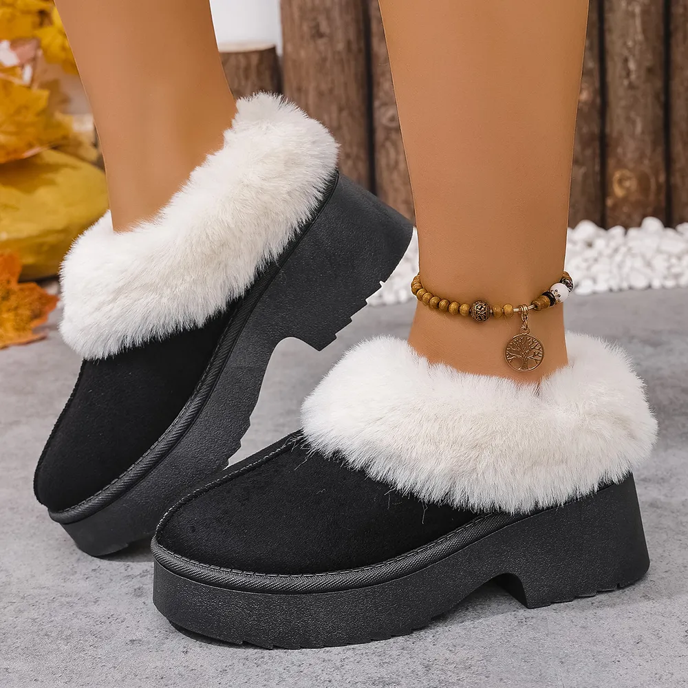 Cozy Fur-Lined Winter Platform Boots, image 4