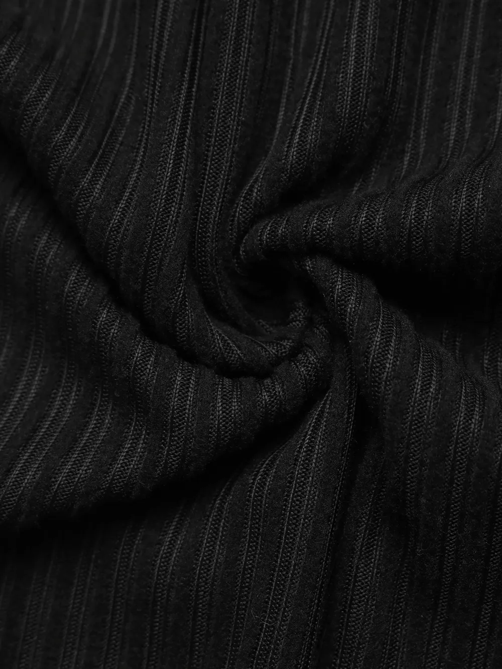 Contrast Trim Texture Long Sleeve Sweater Dress, image 3