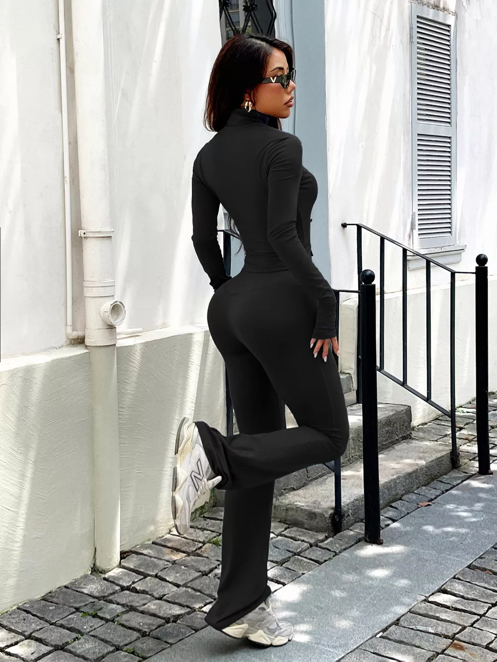 Zip Up Long Sleeve Outerwear and Pants Active Set, image 3