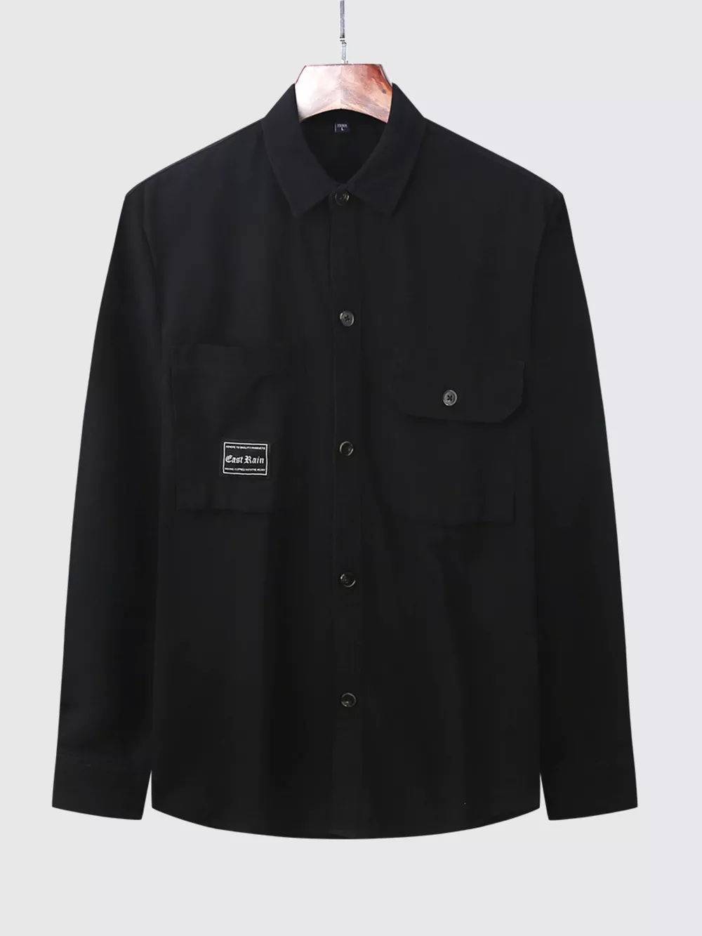 Men's Plus Size Casual Button Up Shirt