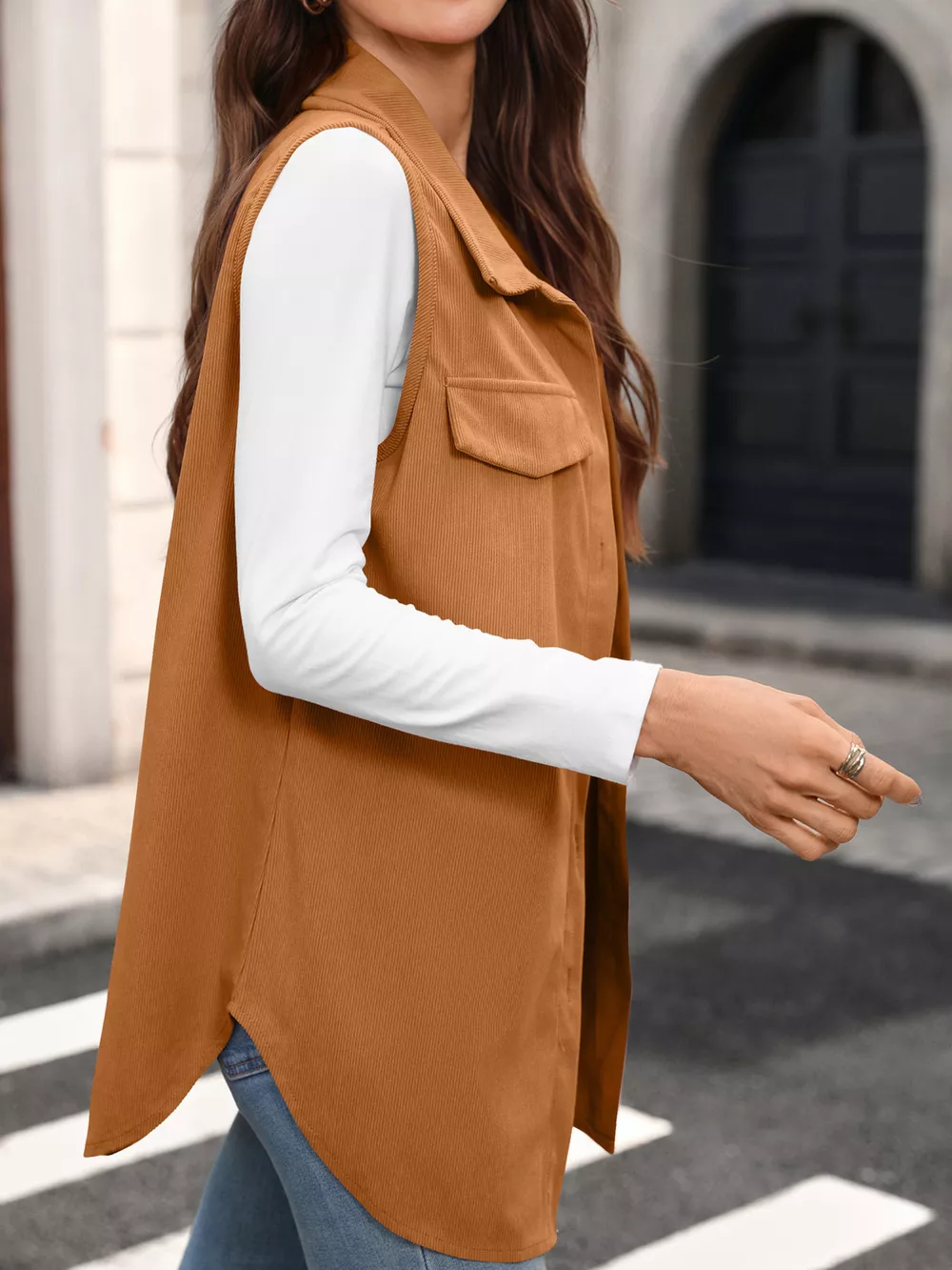Button-Down Utility Vest Coat, image 20