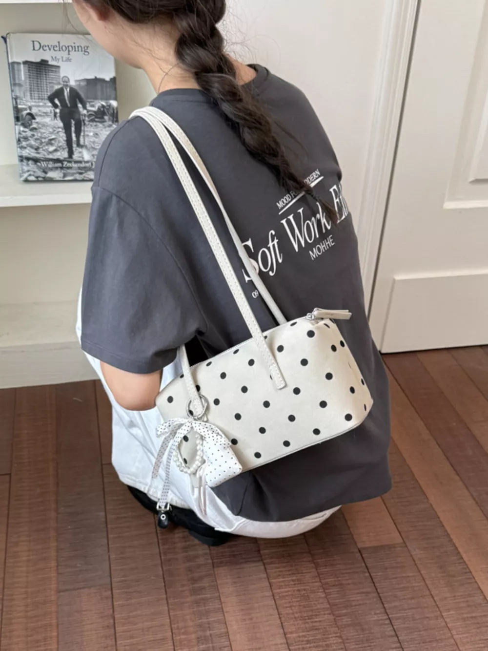 Polka Dot Shoulder Bag, image 3