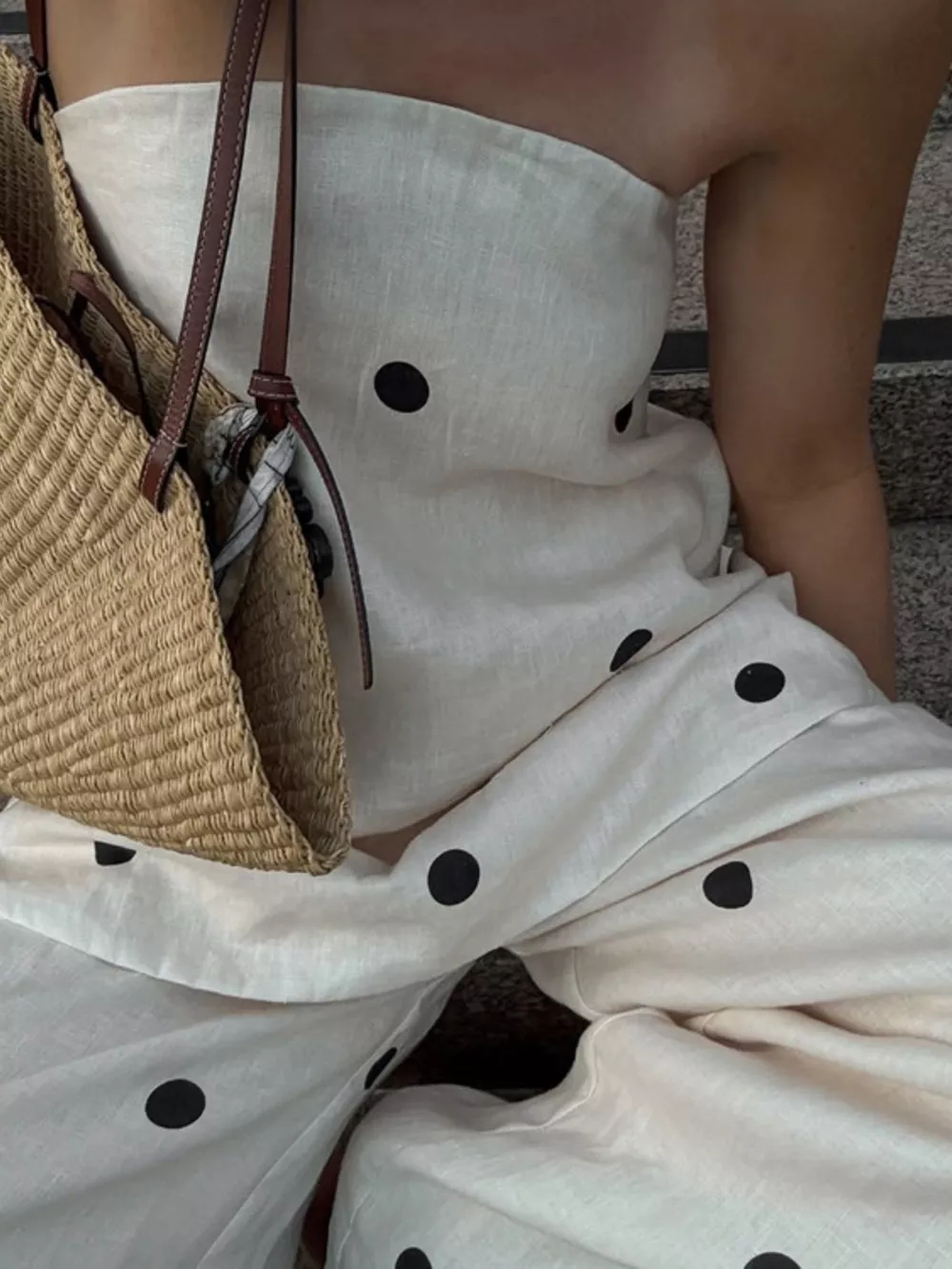 Polka Dot Tube Top and Pants Set, image 4