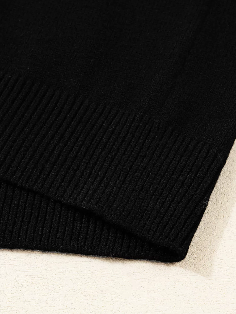 Color Block Crew Neck Drop Shoulder Sweater, image 2