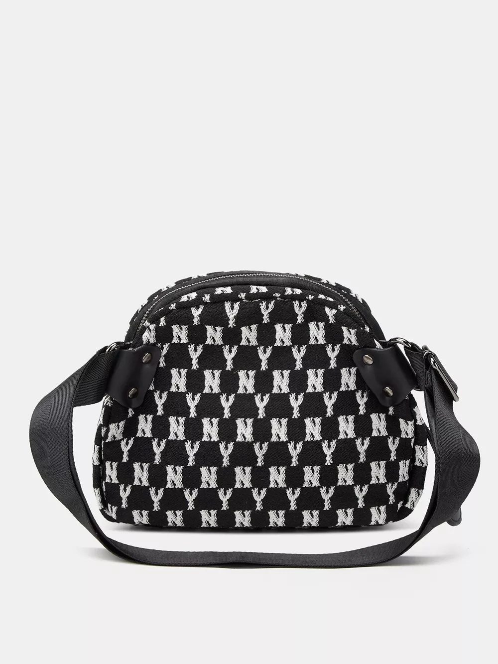 NY Pattern Canvas Crossbody Bag, image 4