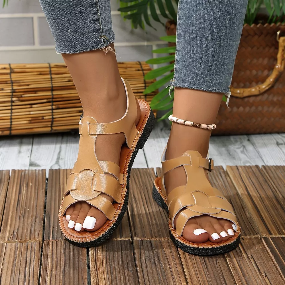 Open Toe Flat Sandals, image 6