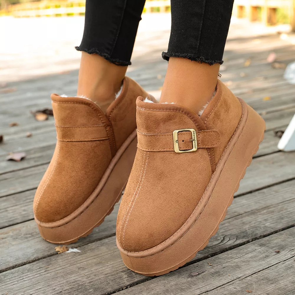 Round Toe Platform Boots