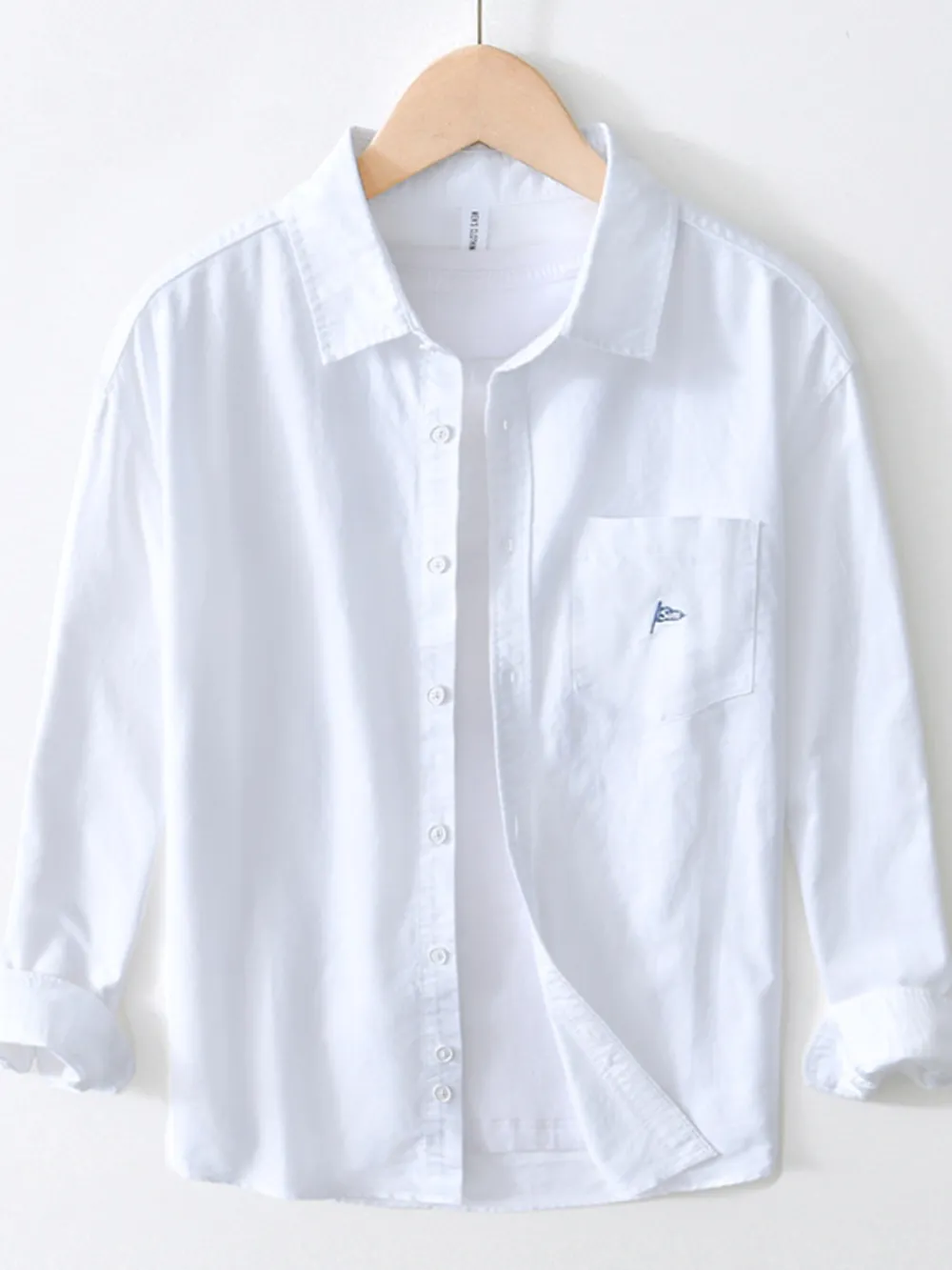 Men's Striped Button Up Long Sleeve Shirt, image 3