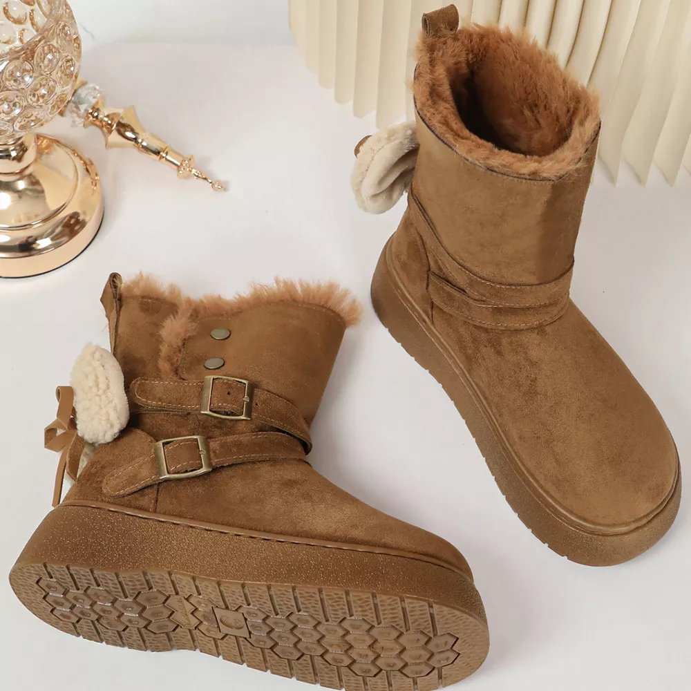 Round Toe Platform Boots, image 5