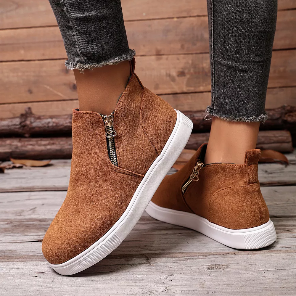 Round Toe Ankle Boots, image 4