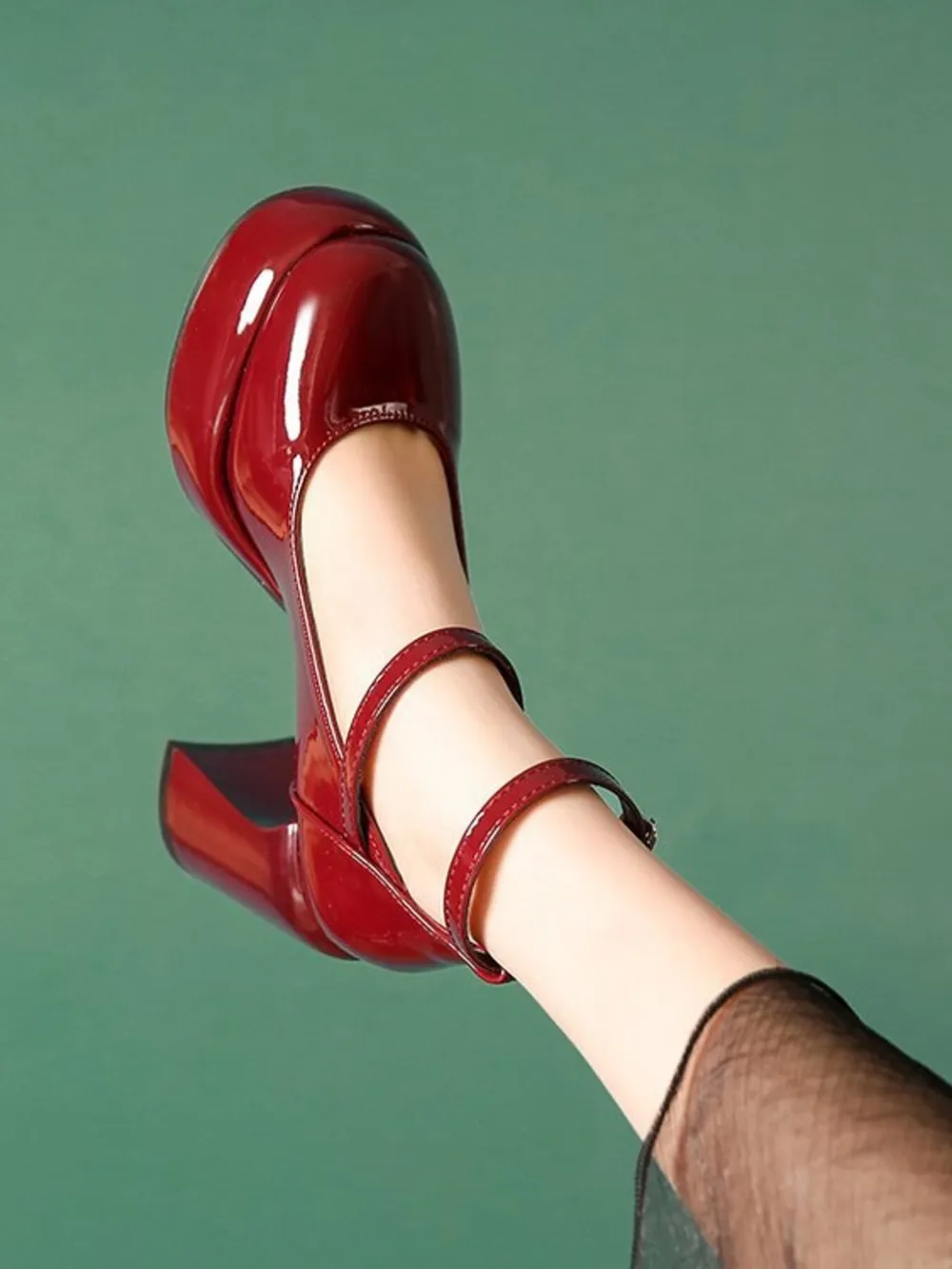 Patent Leather Mary Jane Platform Pumps, image 14