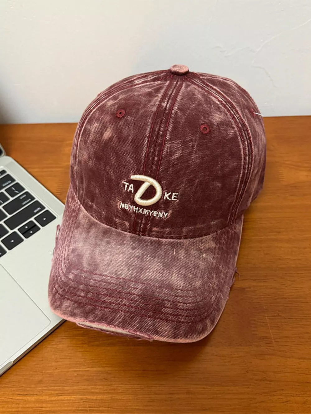 Distressed Embroidered Baseball Cap, image 9