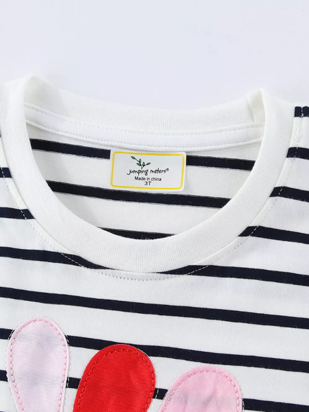 Children's Striped Flower Casual Dress, image 2