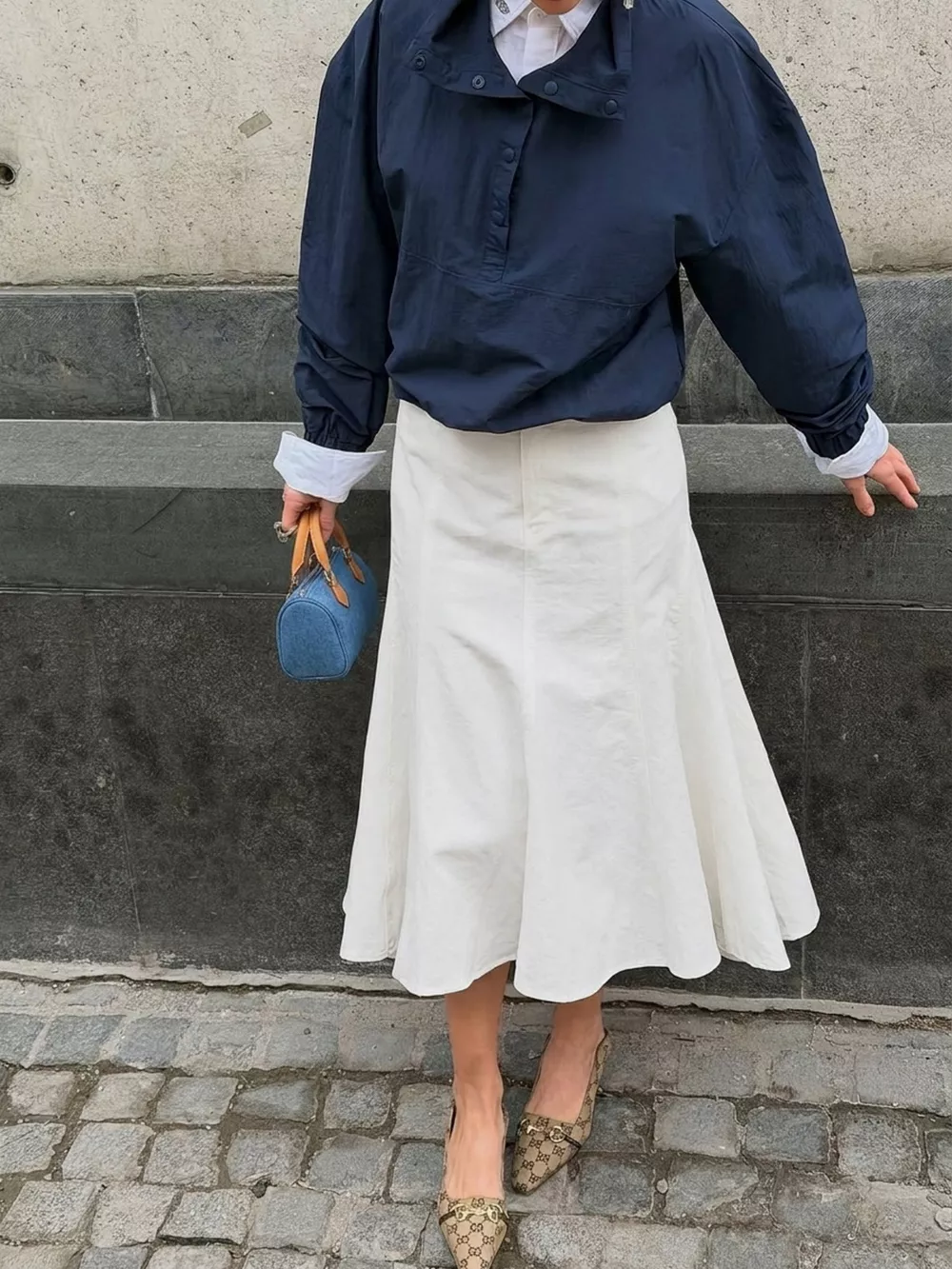High-Waisted Mermaid Midi Skirt, image 7