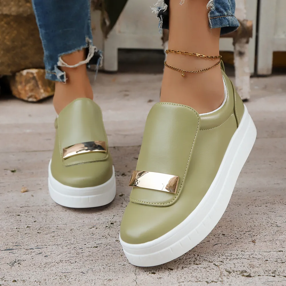Round Toe Platform Loafers, image 4