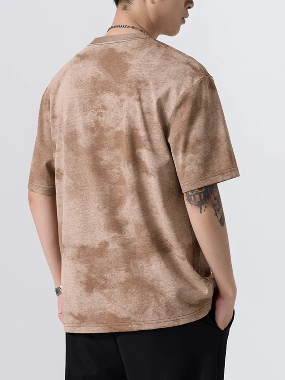 Men's Plus Size Washed Oversized Short Sleeve T-Shirt, image 3