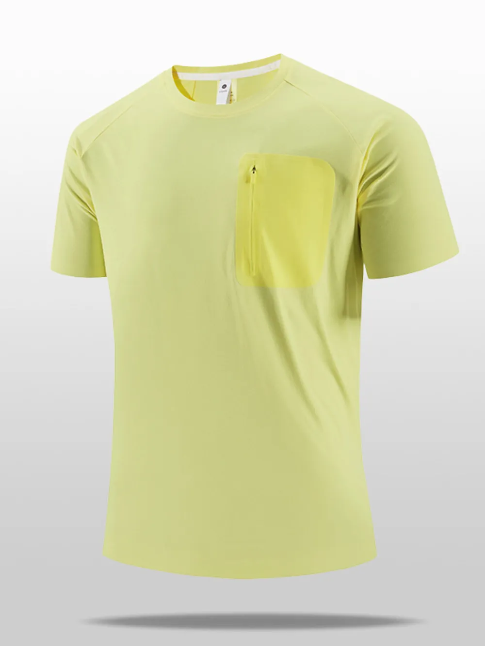 Men's Plus Size Quick-Dry T-Shirt with Zipper Pocket, image 4