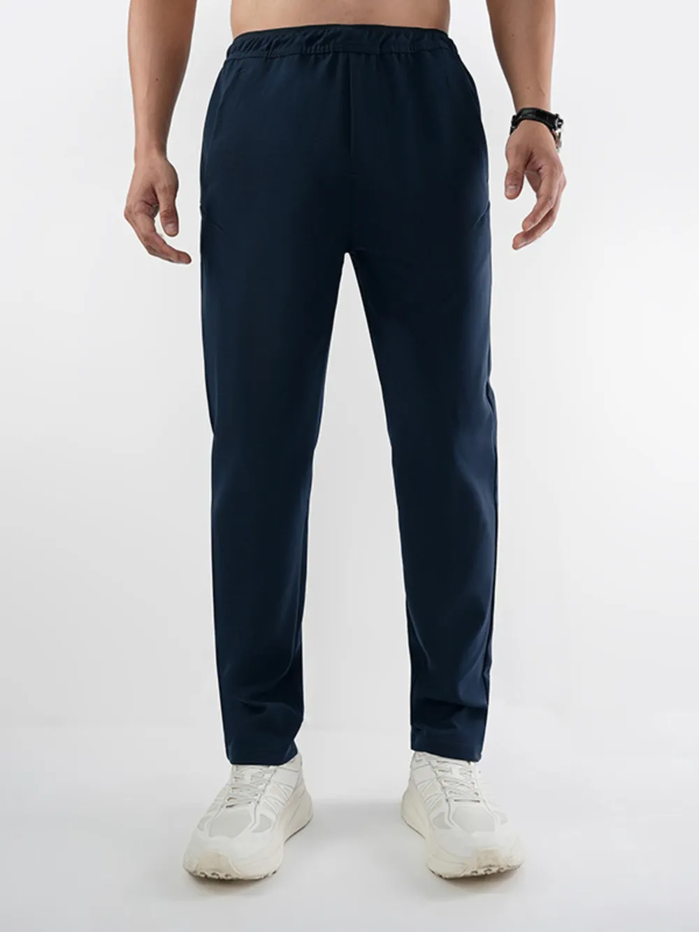 Men's Plus Size Elastic Waist Pocketed Pants, image 3