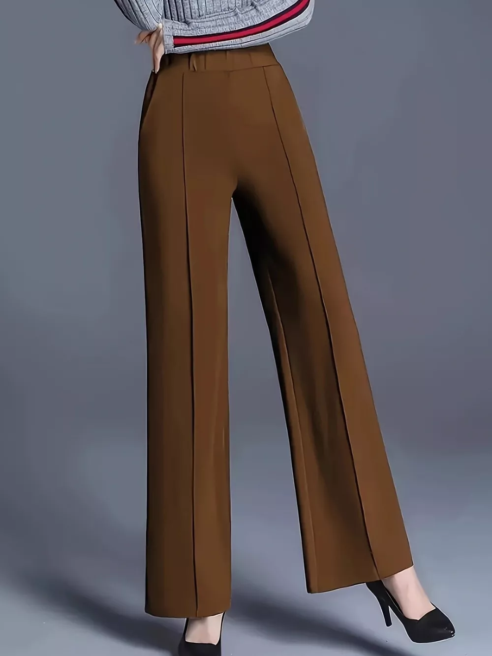 High-Waisted Wide Leg Pants, image 5