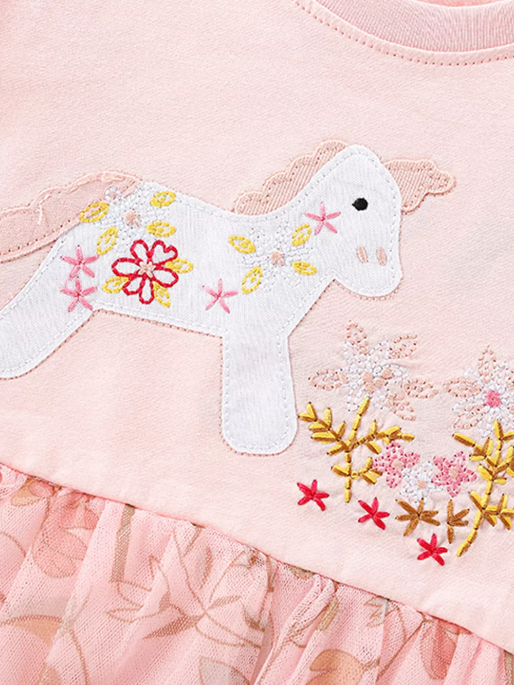 Children's Unicorn Ruffle Sleeve Dress, image 3