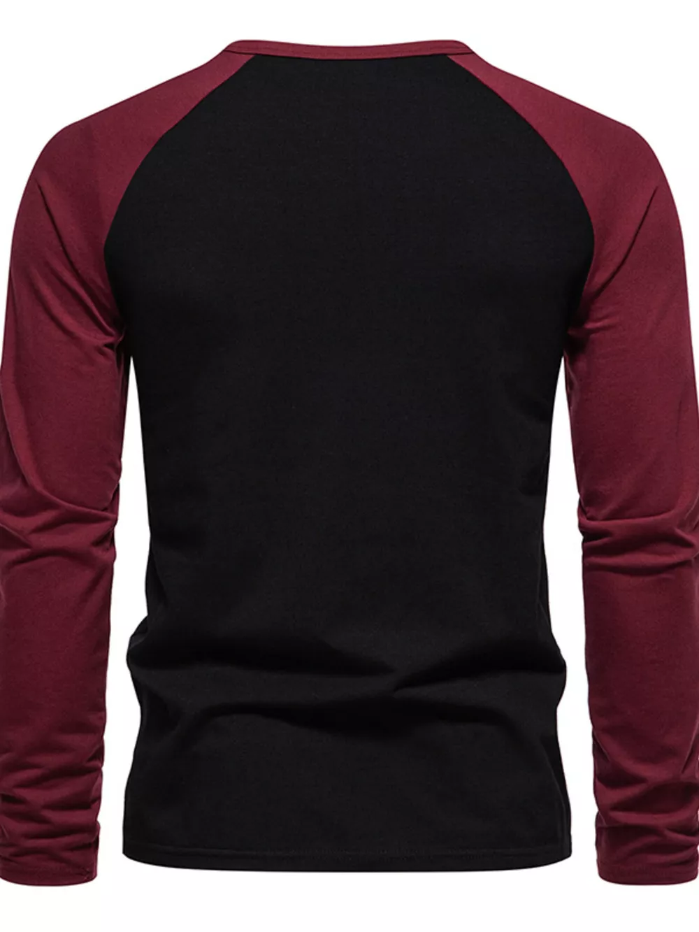 Men's Casual Henley Long Sleeve T-Shirt, image 5