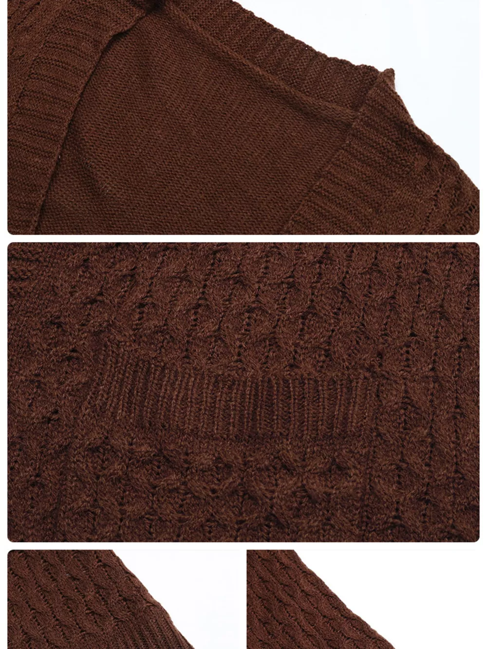 Cable Knit Open Front Cardigan, image 7