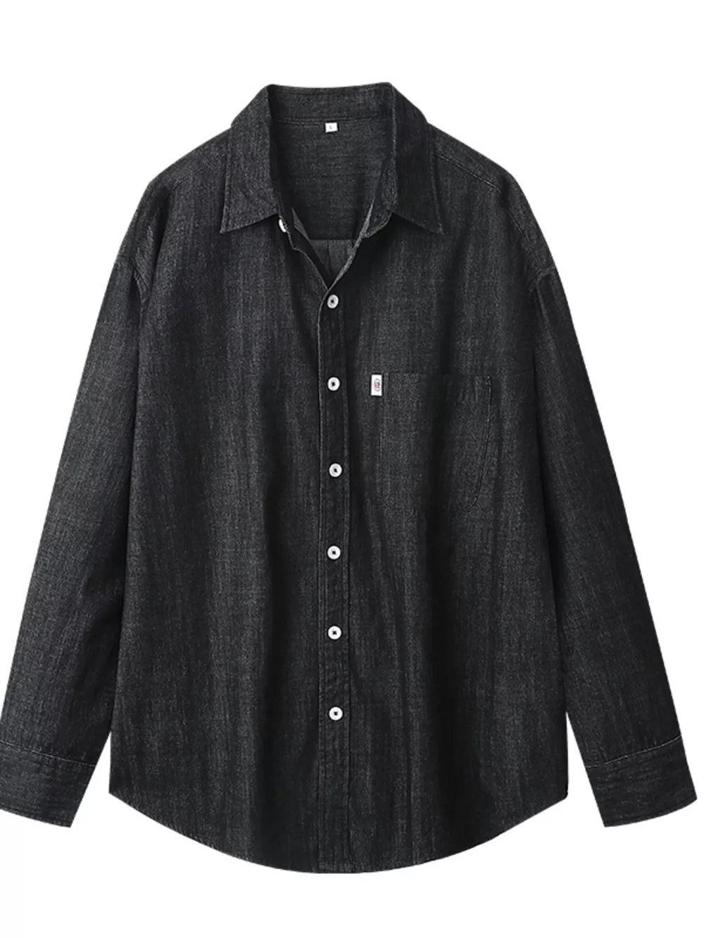 Men's Full Size Button Up Wash Denim Shirt Plus Size