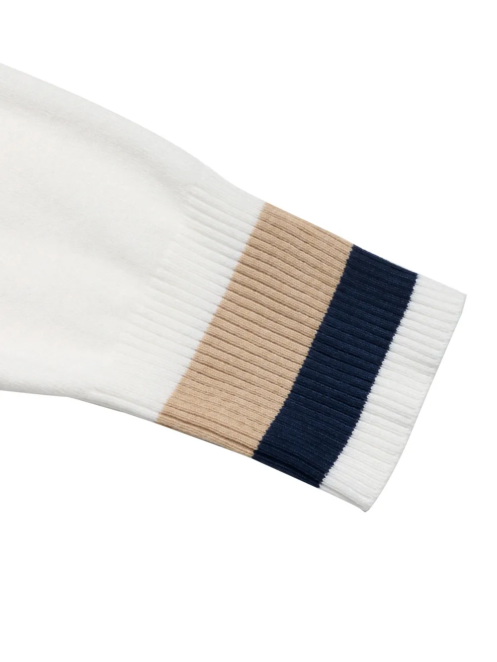 Color Block Round Neck Sweater with Ribbed Trim, image 8