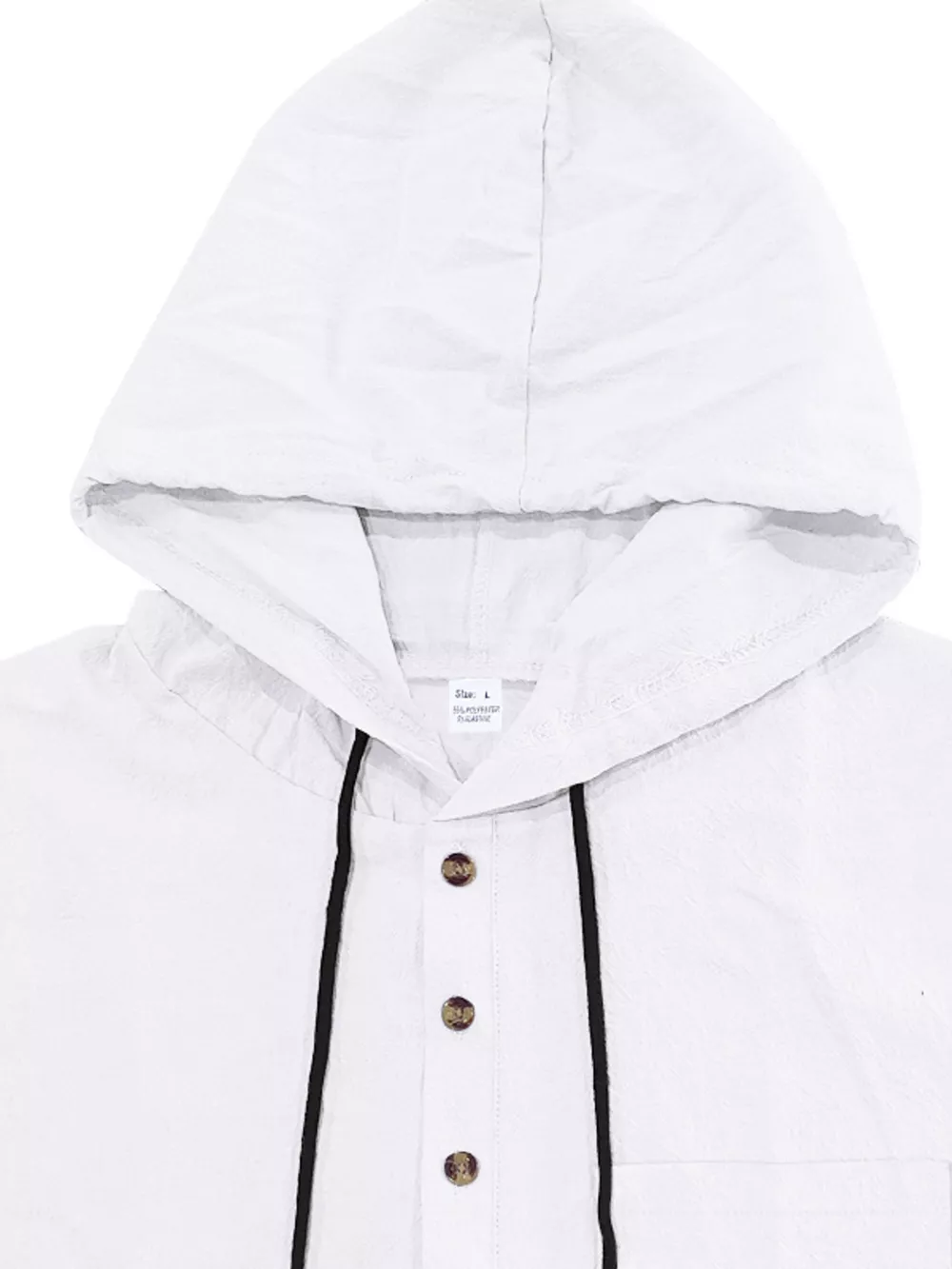 Men's Full Size Casual Short Sleeve Hooded Shirt Plus Size, image 21