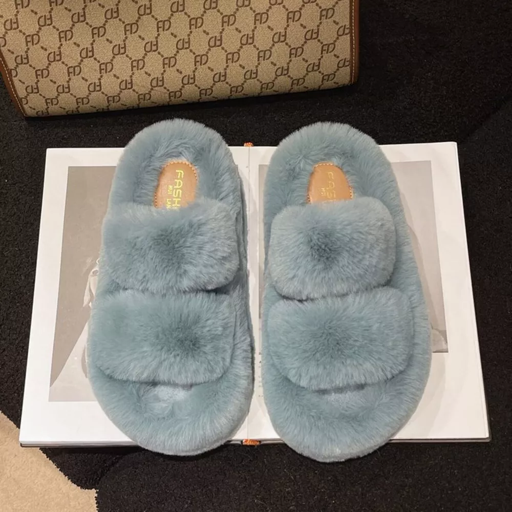 Fuzzy Open Toe Slippers, image 8