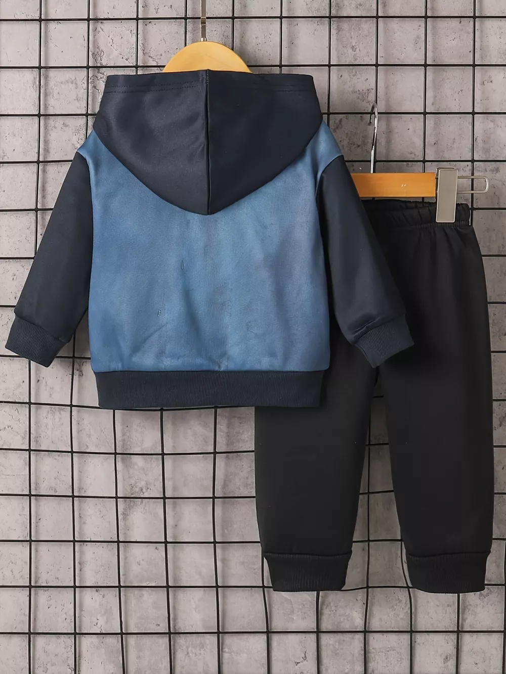 Children's Button Up Hooded Jacket & Pants Set, image 3