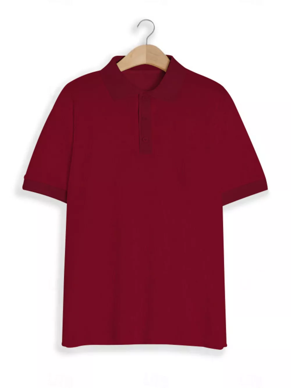 Men's Full Size Textured Slim Fit Short Sleeve Polo Plus Size, image 5