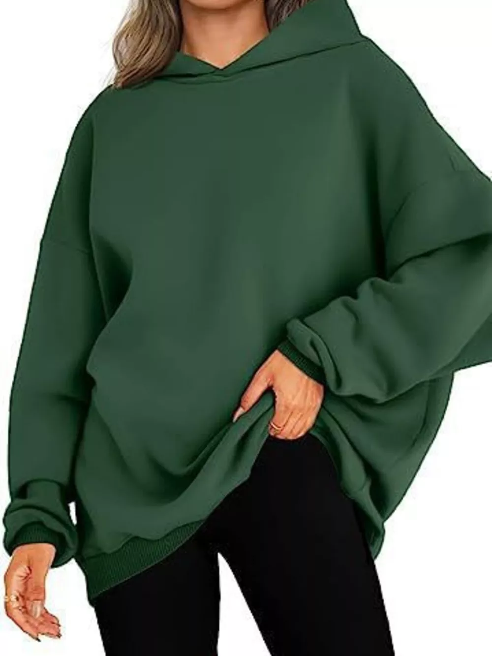 Drop Shoulder Long Sleeve Hoodie, image 13