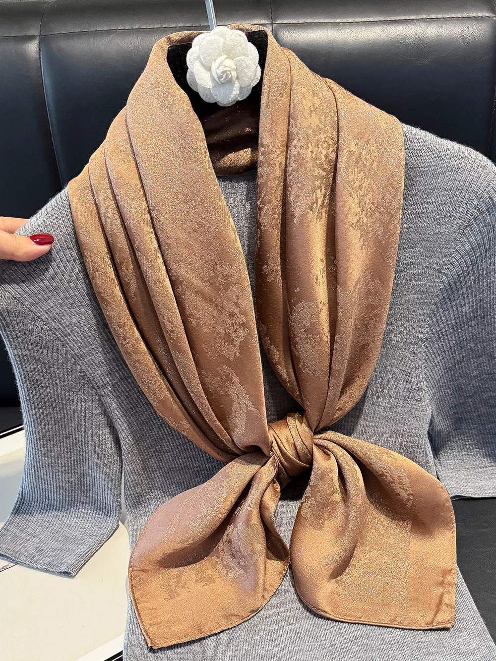 Lightweight Silk Scarf, image 16