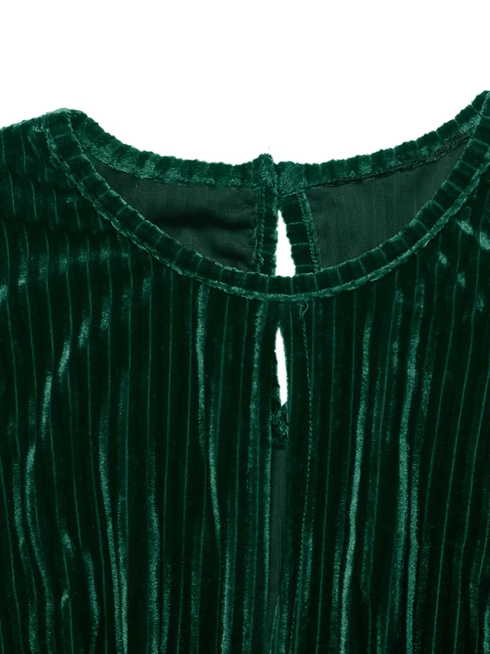 Ribbed Keyhole Long Sleeve Mini Dress, image 10