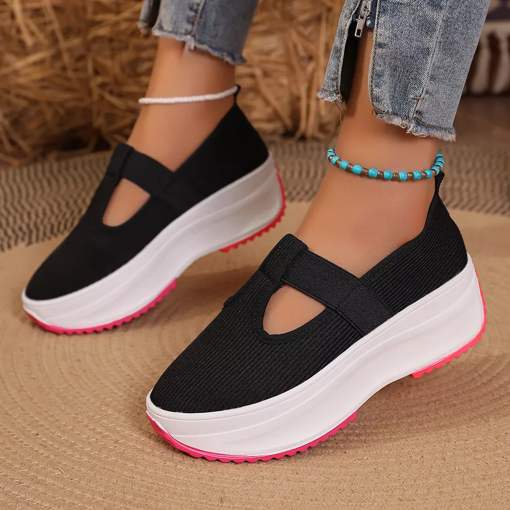 Round Toe Platform Slip-Ons, image 3