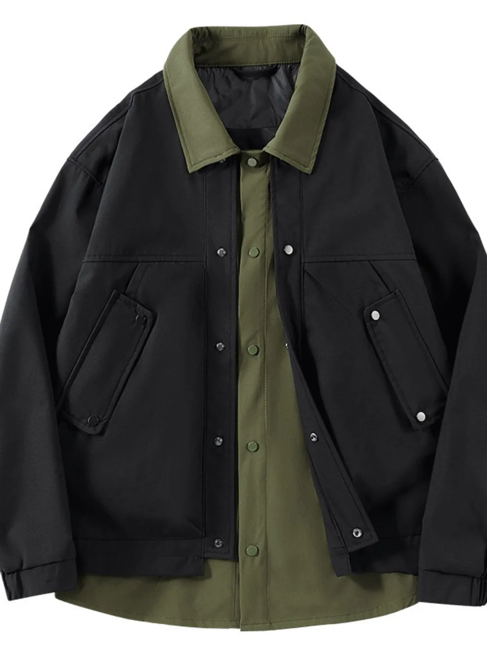 Men's Casual Snap Down Jacket