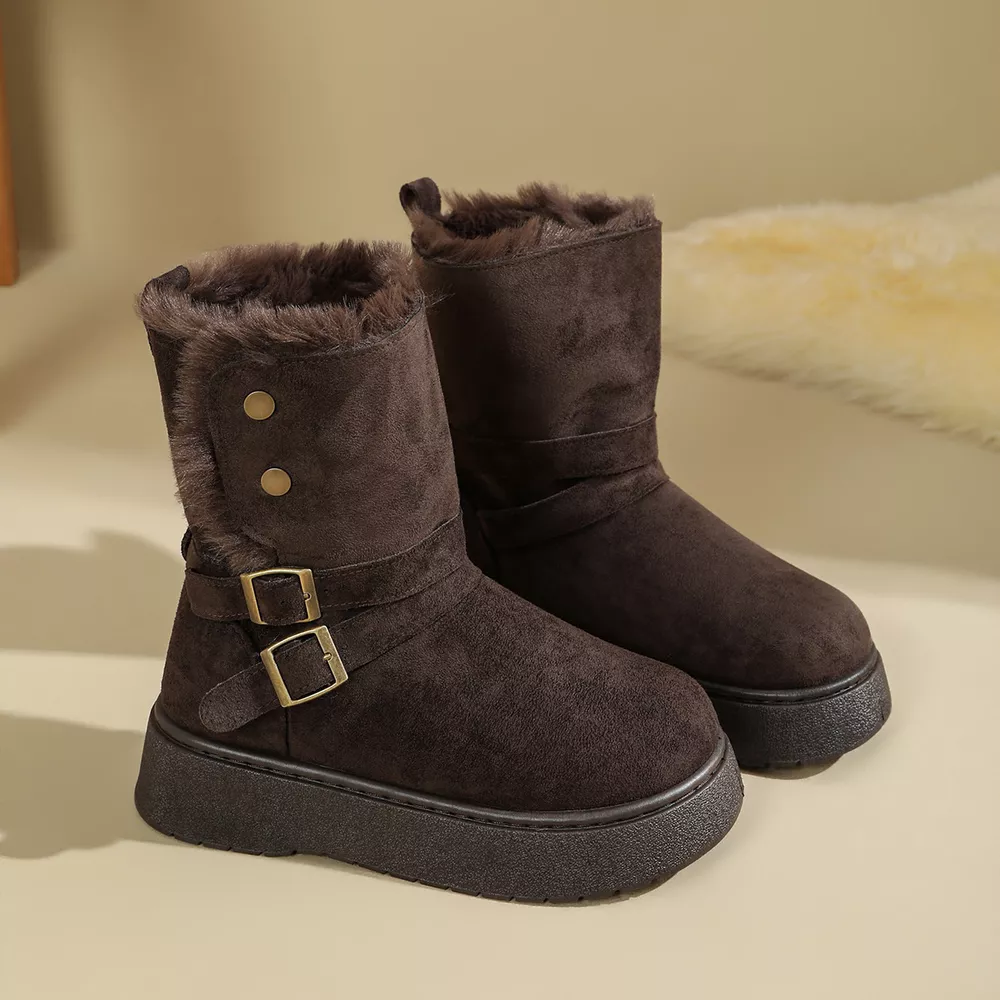 Round Toe Platform Boots, image 4